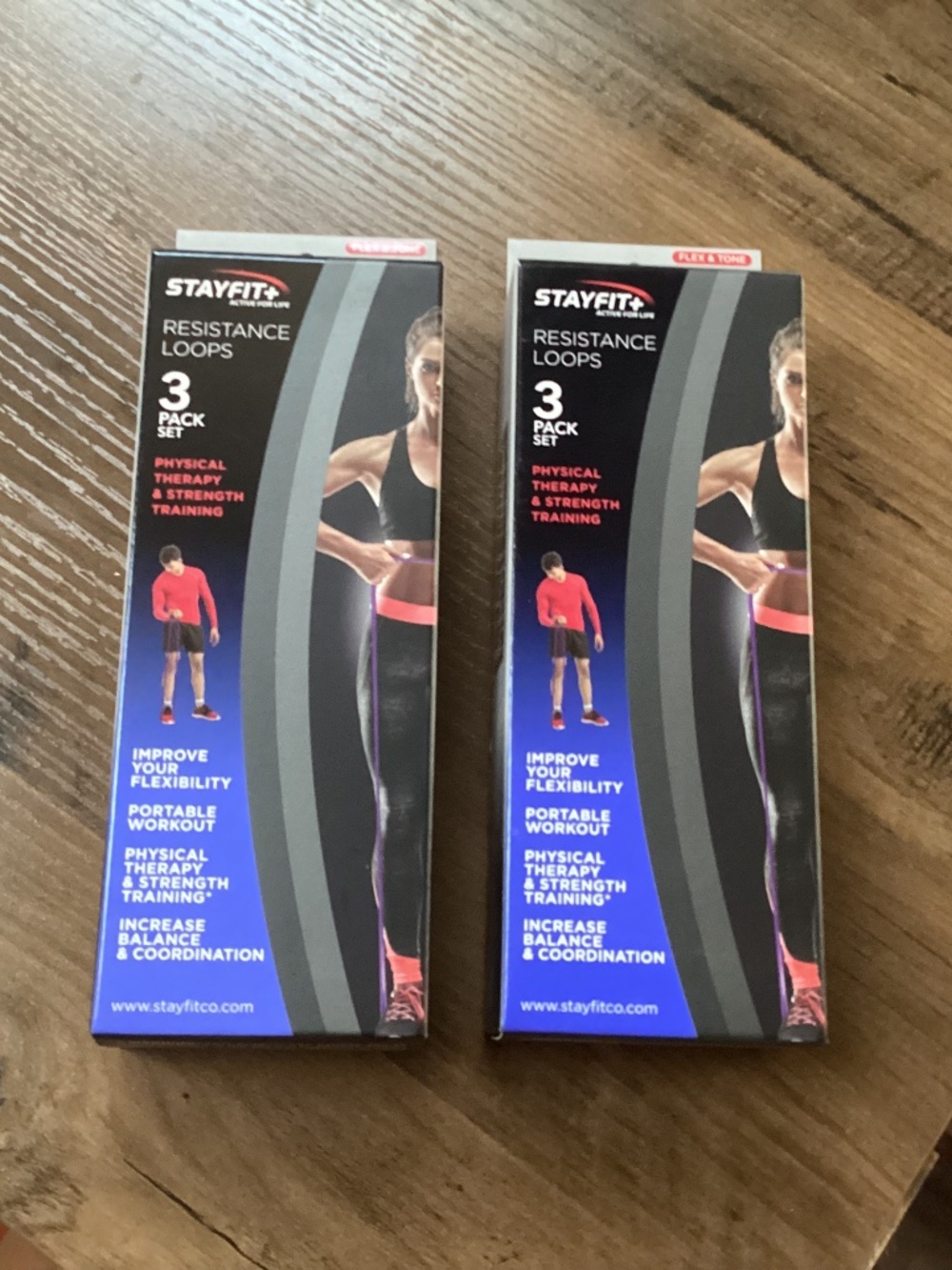 Stay fit Resistance Loops 3 pack set Bundle Brand New 2 packs=6 loops